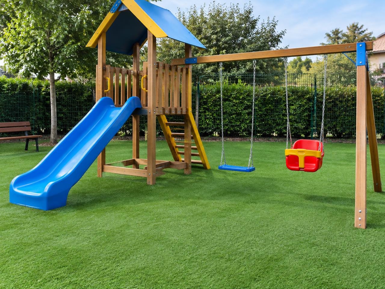 Pasto Sintético para Áreas de Juegos Infantiles